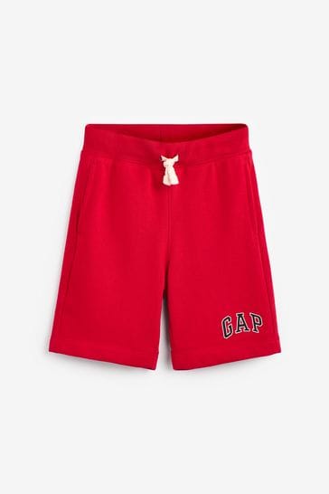 Gap Red Pull On Logo Jogger Shorts (4-13yrs)