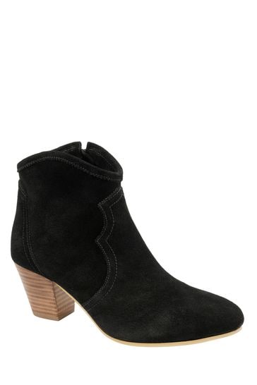 Ravel Black Western Style Ankle Boot