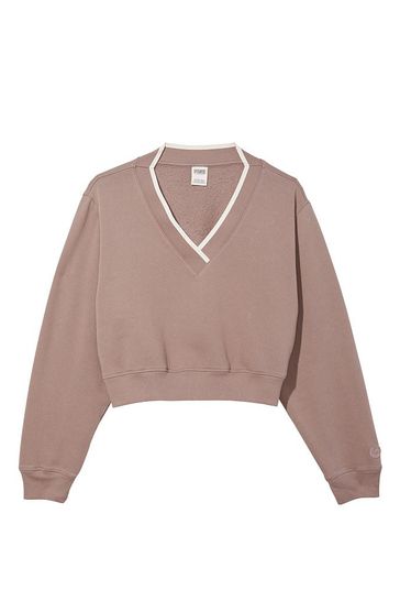 Buy Victoria s Secret PINK Iced Coffee Brown Elevated Fleece V