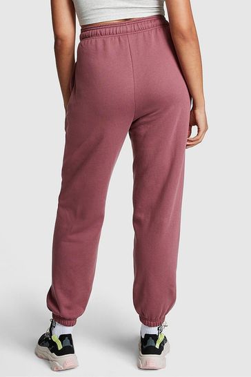 Pink cuffed joggers on sale