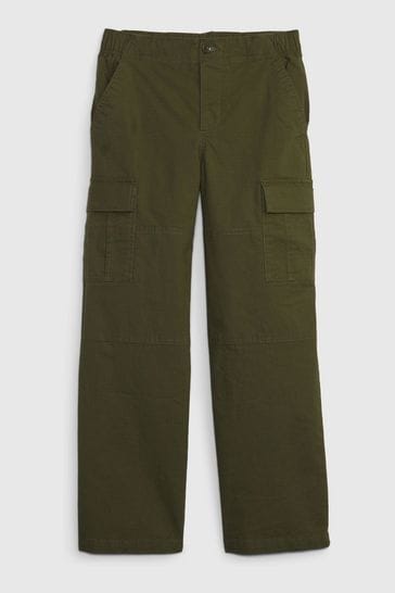 Gap Green Parachute Cargo Trousers 4 13yrs
