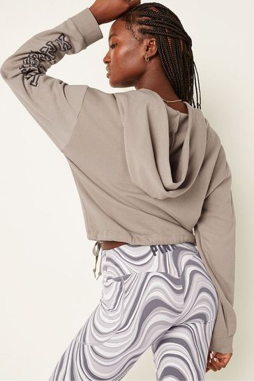 Buy Victoria's Secret PINK Fleece Cropped Cinched Campus Hoodie from Next  Luxembourg
