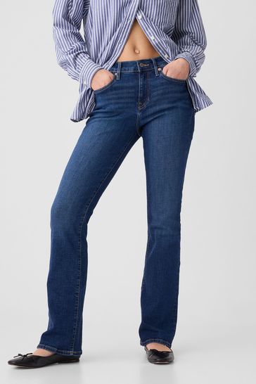 Buy Gap Blue Mid Rise Bootcut Washwell Jeans from Next Poland