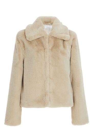 Quiz faux sale fur jacket