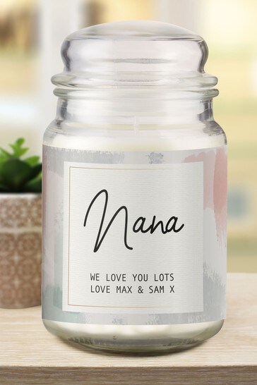 Personalised Abstract Candle Jar by Signature Gifts