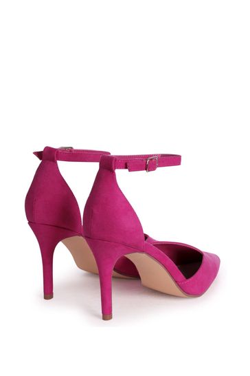 Pink ankle strap court shoes discount