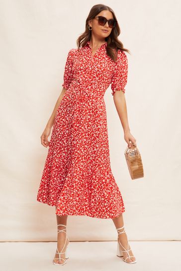 Ditsy shirt deals dress