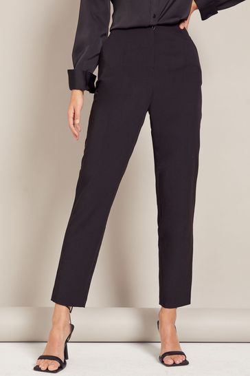 Friends Like These Black High Waisted Slim Tailored Trouser