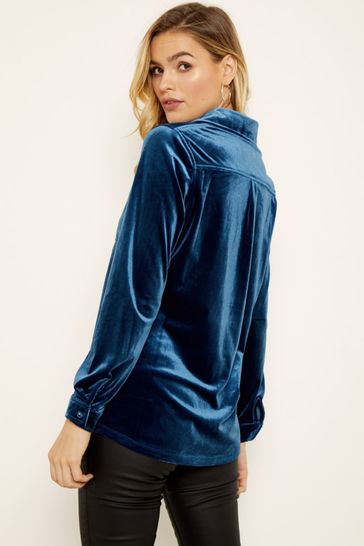 Buy Sosandar Velvet Shirt from Next 