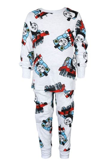 Brand Threads Grey Thomas The Tank Grey Marl Pyjamas