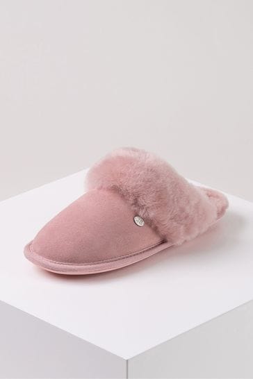 Buy Just Sheepskin Baby Pink Ladies Duchess Sheepskin Slippers