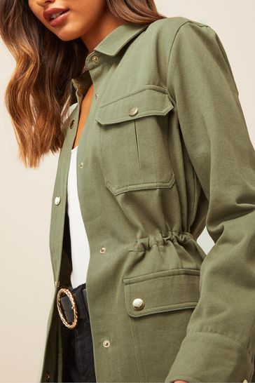Khaki green utility jacket online