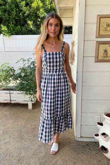 Checked shop cami dress
