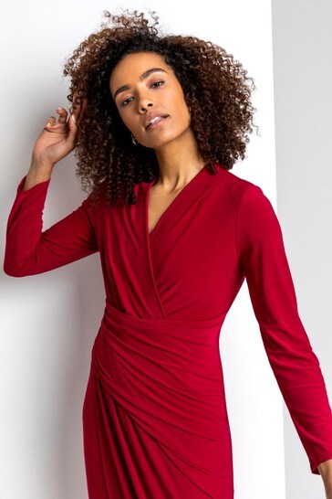 Buy Roman Fitted Jersey Wrap Dress from Next Germany