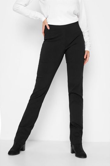 Black trousers straight leg hotsell