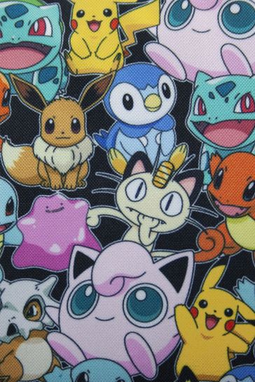 Buy Vanilla Underground Black Pokemon Printed Backpack Kids from