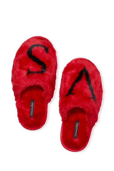 Victoria secret shop fuzzy slippers