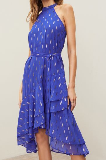 Lipsy polka dot ruffle dress online