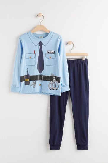 Lindex Blue Kids Printed Top & Bottoms Co-Ord Set