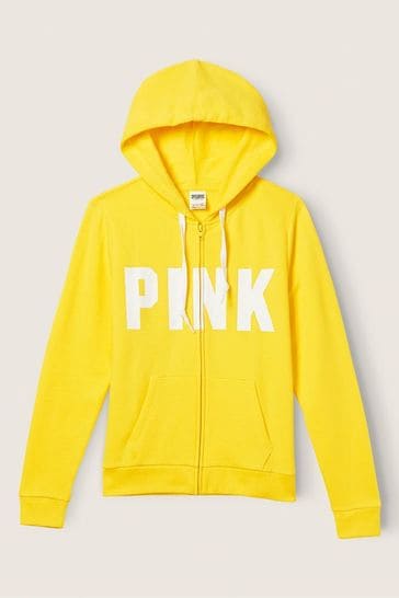 Victoria secret online pink jacket yellow