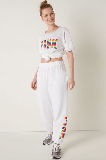 Pink campus sweatpants sales