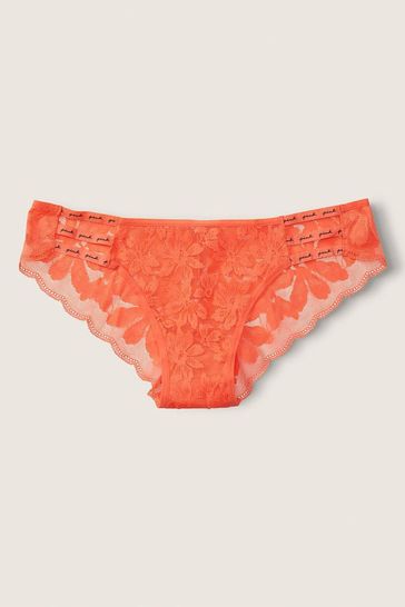 Buy Victoria's Secret PINK Bright Melon Strappy Logo Cheekster Knickers  from Next Ireland