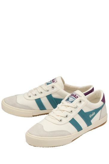 Buy Gola White Blue Purple Ladies Badminton Canvas Lace Up