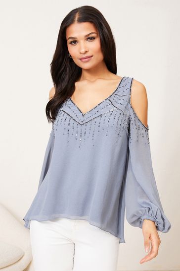 Lipsy cold outlet shoulder top