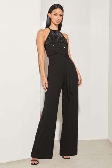 Lipsy hot sale sequin jumpsuit