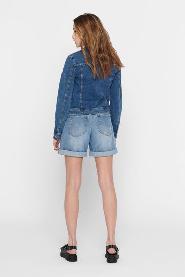 Washed blue hotsell denim jacket