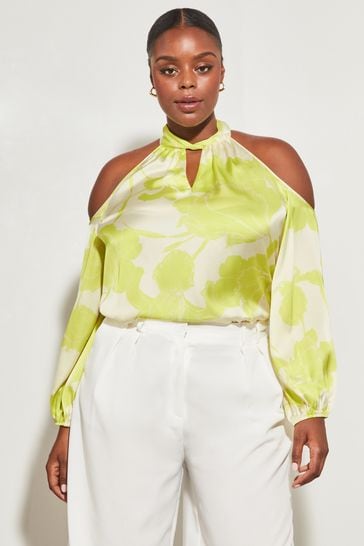 Cold shoulder keyhole top online