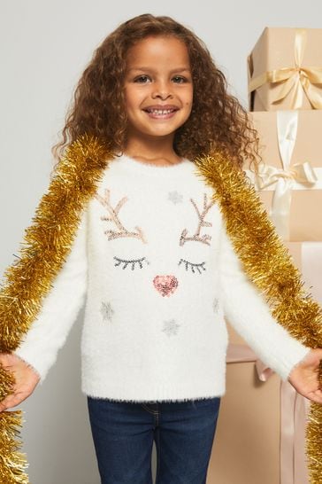 Eyelash christmas cheap jumper
