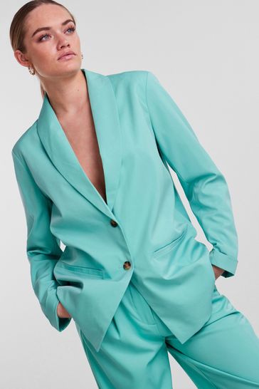 Blue new arrivals green blazer