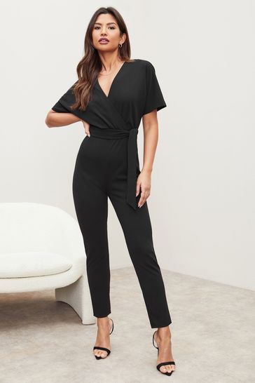 Black shop tapered jumpsuit