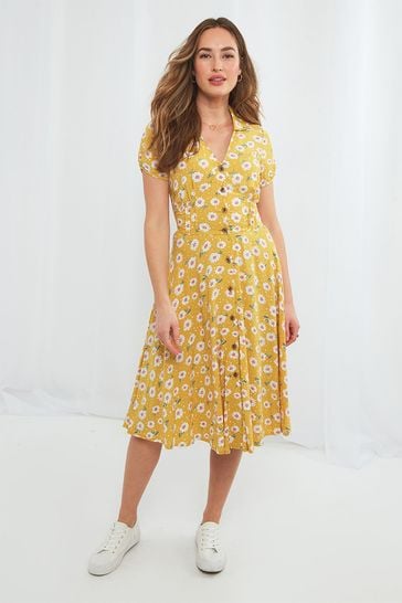 Buy Joe Browns Yellow Darling Daisy Dress from Next Luxembourg