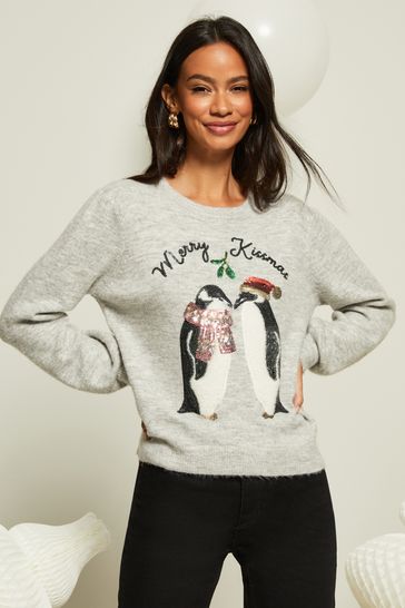Friends Like These Grey Friends Like These Novelty Christmas Jumper