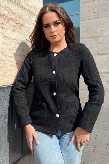 Girl in mind blazer top