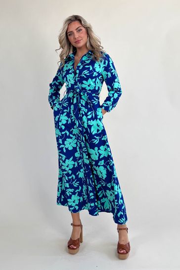 Buy Girl In Mind Brielle Long Sleeve Shirt Midi Dress from Next Ireland