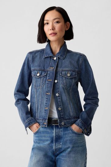 Buy Gap Blue Icon Denim Jacket from Next Luxembourg