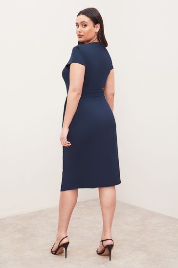 Lipsy navy bodycon dress on sale