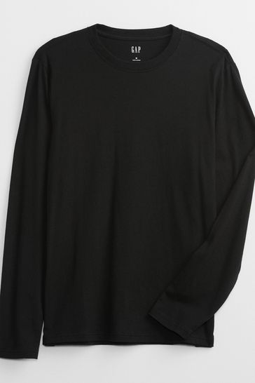 Black t shop shirt long