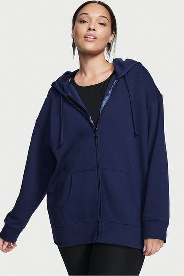 Blue zip up sales fleece
