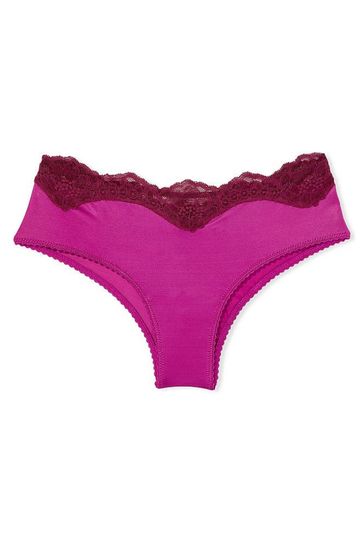 Buy Victoria s Secret Raspberry Cooler Pink Lace Trim Cheeky