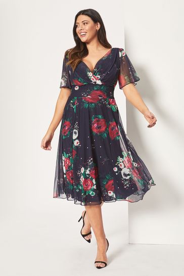 Scarlett and shop jo navy dress