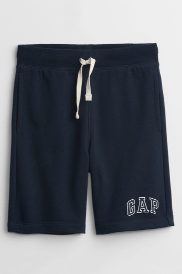 Gap Navy Blue Pull On Logo Jogger Shorts (4-13yrs)