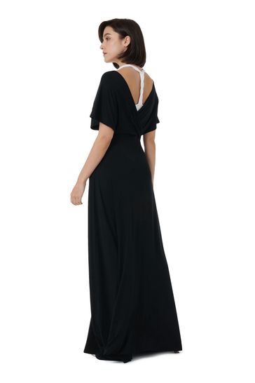 Double layer dress with sleeves sales