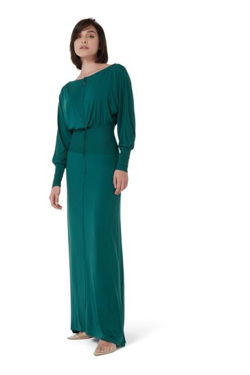 Bcbg satin draped outlet back maxi dress