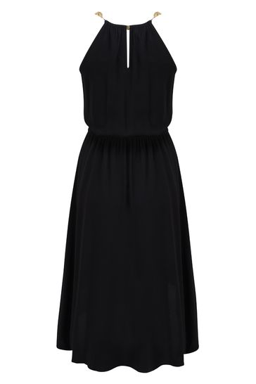 Buy Pour Moi Black Gold Chain High Neck Beach Dress from Next