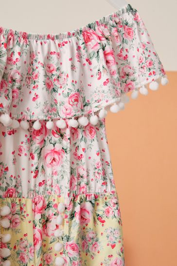 Lipsy yellow bardot dress deals