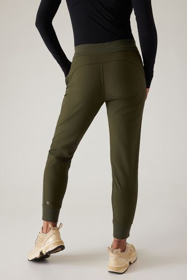 Athleta green joggers deals